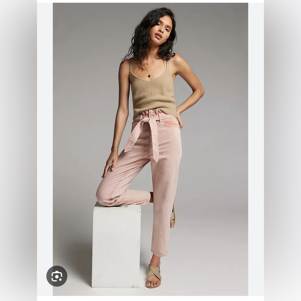 Joe’s jeans Brinkley paper bag high rise barrel leg jeans